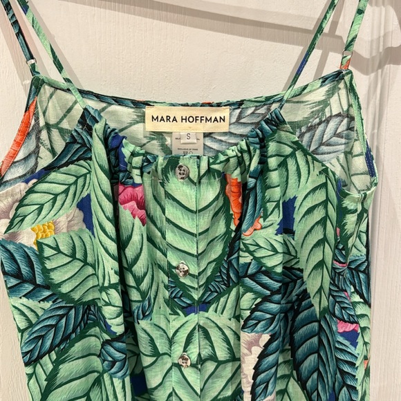 Mara Hoffman Leaf Print Linen Dress - Picture 6 of 10